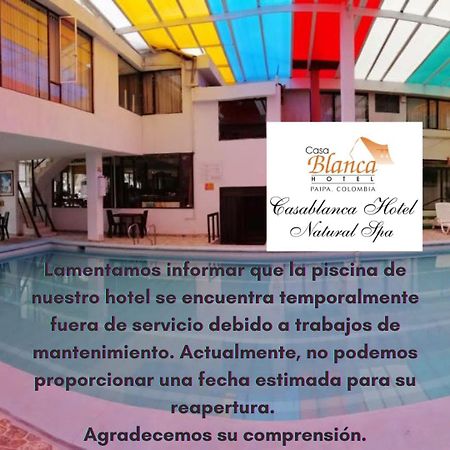Hotel Casablanca Natural Spa Paipa Exteriör bild