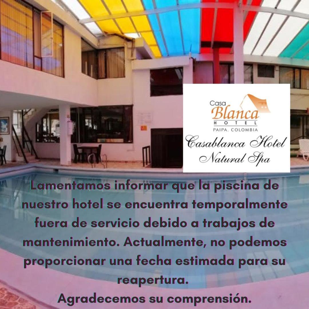Hotel Casablanca Natural Spa Paipa Exteriör bild